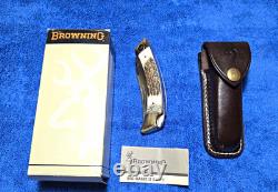 Browning Big Game II 524 Sambar Stag Hunting knife Vintage collector
