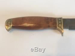 Browning Damascus Hunting Knife 353 of 500 Mint In Display Box Germany
