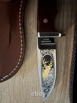 Browning Skinner Engraved Curly Maple Wood Made in Japan 1995 (0546/1000)