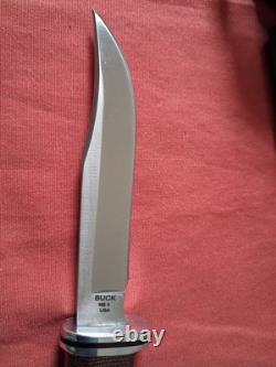 Buck 102 Pro Micarta Handle S35vn Fixed Blade Knife NOS