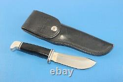 Buck 103 V U. S. A. Skinning Hunting Knife + Buck Black Leather Sheath 103 c 1989