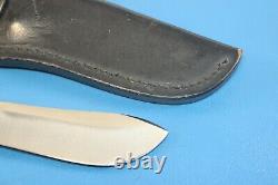 Buck 103 V U. S. A. Skinning Hunting Knife + Buck Black Leather Sheath 103 c 1989