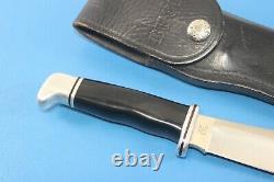 Buck 103 V U. S. A. Skinning Hunting Knife + Buck Black Leather Sheath 103 c 1989