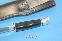 Buck 103 V U. S. A. Skinning Hunting Knife + Buck Black Leather Sheath 103 c 1989