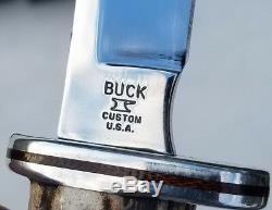 Buck 118 Personal Custom Shop Limited Edition Sambar Stag Hunting Knife 123/1000