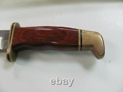 Buck 119+ USA knife with sheath and wood handle