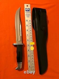 Buck 120 Knife With Sheath Inverted 3 Line Stamp Hunting 1972 1986