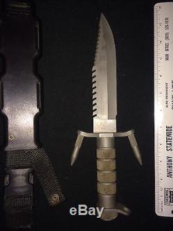 Buck Buckmaster 184 Bowie Survival Knife with Sheath PAT. PEND