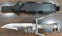 Buck Buckmaster 184 Survival Military Combat Hunting Fixed Knife with Holster
