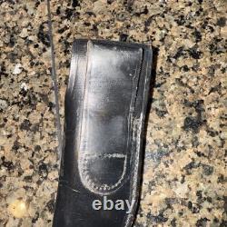 Buck Fixed Knife Inverted dual Line W / Original Sheath Excellent