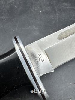 Buck Knives 119 Early 1967-1972 Era With Leather Sheath Bowie Hunting