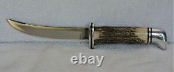 Buck Stag-Handled Model 118 Trailing Point Skinner-Beautiful Knife