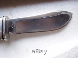 Buck Twin Hunting Knife Set 103 & 118 with Original Sheath Pre 1986 no Date Code