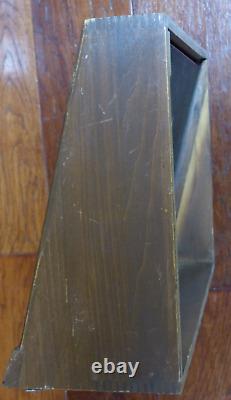 Buck USA vintage glass top dovetailed wooden knife dealer displays