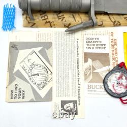 Buck knives 184 Buckmaster Survival Knife W Sheath in Original Box + Paperwork