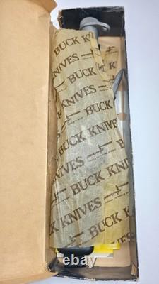 Buck knives 184 Buckmaster Survival Knife W Sheath in Original Box + Paperwork