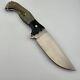 Busse NANO Fusion Badger Attack Fixed Blade Knife 5 INFI Blade Wood/G10 Scales