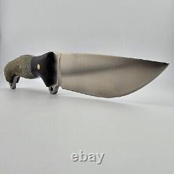 Busse NANO Fusion Badger Attack Fixed Blade Knife 5 INFI Blade Wood/G10 Scales