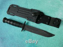 CAMILLUS USA Marine Corps Combat Knife 5684K VINTAGE Black Military Kydex Sheath