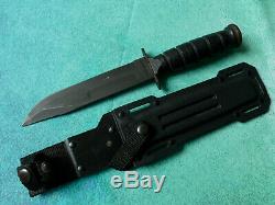 CAMILLUS USA Marine Corps Combat Knife 5684K VINTAGE Black Military Kydex Sheath