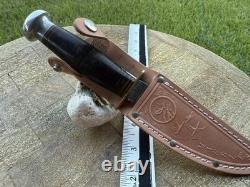 CASE Fixed Blade Hunting Knife Vintage U. S. A Not Original Sheath