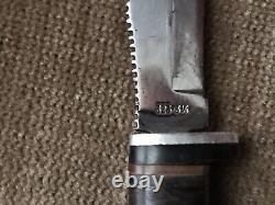 CASE XX 323-3 1/4 Fixed Blade Knife & Sheath Vintage