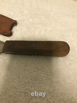 CASE XX Early Carbon Steel Fish Scaling Knife & Original Sheath! Rare Model