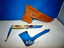 CASE XX STAG KNIFE/HATCHET COMBO SET 1935 Pat Date POCKET