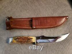 CASE-XX Stag Hunter Fixed Blade Hunting Knife 9 with Matching Sheath