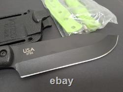 CUTCO KA-BAR 5726 Outdoorsman Black Hunting Knife with Sheath