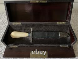 California Gold Rush Era Cased Bowie Knife Made By F Peck Of San Francisco
