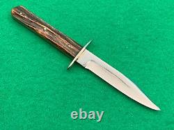Cambridge Cutlery Co. 1900 To 1920 Vintage Perfect Stag Knife & Sheath