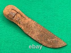 Cambridge Cutlery Co. 1900 To 1920 Vintage Perfect Stag Knife & Sheath