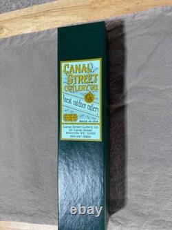 Canal Street Cutlery Drop Point Hunter Reclaimed American Chestnut Handle