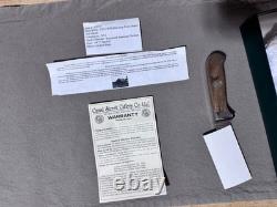 Canal Street Cutlery Drop Point Hunter Reclaimed American Chestnut Handle