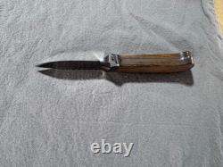 Canal Street Cutlery Drop Point Hunter Reclaimed American Chestnut Handle