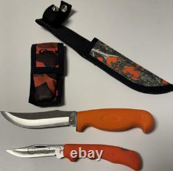 Case Blackhorn 3.5 Knife Orange and Case Hunter Fixed Blade Knife