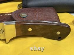 Case Native American Series Fixed Blade Set. 4 Vintage Knives with pouch