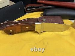 Case Native American Series Fixed Blade Set. 4 Vintage Knives with pouch