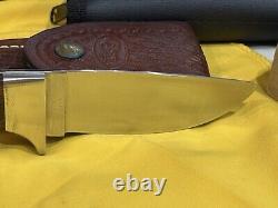 Case Native American Series Fixed Blade Set. 4 Vintage Knives with pouch