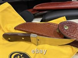 Case Native American Series Fixed Blade Set. 4 Vintage Knives with pouch