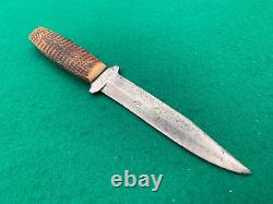 Case Tested XX 1920 -40 RARE BONE, ORIGINAL SHEATH VINTAGE Fix Blade Hunt Knife