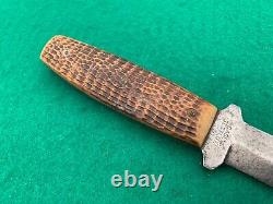 Case Tested XX 1920 -40 RARE BONE, ORIGINAL SHEATH VINTAGE Fix Blade Hunt Knife