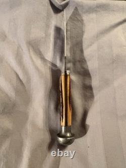 Case Vintage Fixed Blade Hunting Knife Stag Handle Stainless Clip Point Sheath