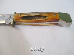 Case XX 1998 Stag Slab Side Fixed Blade Hunter 578-3 1/2 SS withSheath Item 00375