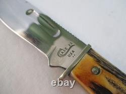 Case XX 1998 Stag Slab Side Fixed Blade Hunter 578-3 1/2 SS withSheath Item 00375