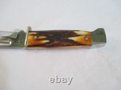 Case XX 1998 Stag Slab Side Fixed Blade Hunter 578-3 1/2 SS withSheath Item 00375