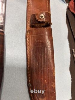 Case XX 325-6 1965-1969 Hunting Knife Stainless Steel Clip Point Leather Sheath