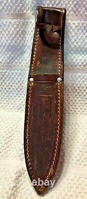 Case XX 5FINN stag fixed blade 1940-1965 knife & sheath EXCELLENT CONDITION