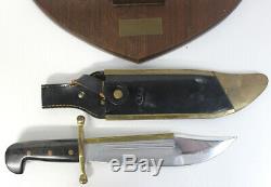 Case XX Fixed Blade Bowie Knife With Plaque & Sheath LOOK